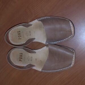 Avarca USA PONS Menorca Spanish Leather Sandals Tan Women Size 10
